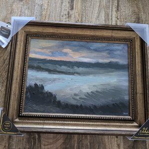 Framed landscape painting